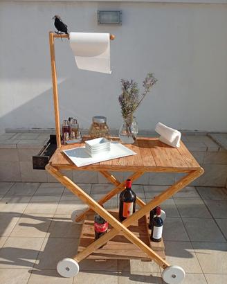 Carrello da cucina esterno o interno