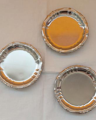 Set Sottobicchieri  anni "80 in Acciaio Inox 18/8