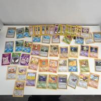 Lotto 70 Carte Pokemon Set Base Old