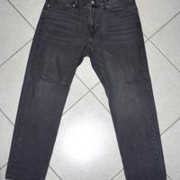 H&M Jeans Nero Slavato Relaxed Uomo