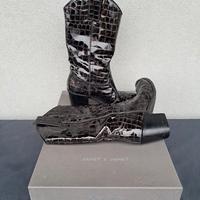 Stivali JANET & JANET Tronchetto Laque - nero n.38