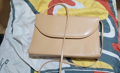 borsa  teacolla pelle vintage 1970 
