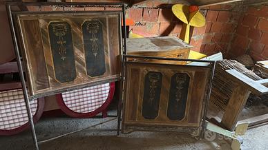 Testiera e coda letto anni 50