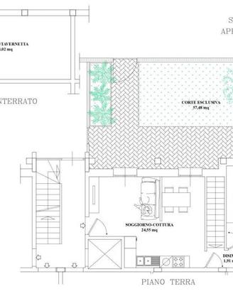 Appartamento di 83 m² con 2 locali e posto auto a 