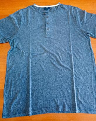 T-shirt Kiabi grigia scuro XL - a Bottoni