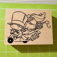 Timbro in Legno “Scappiamo insieme”