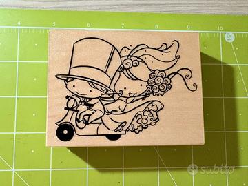 Timbro in Legno “Scappiamo insieme”