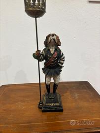 Portacandela cane British Style