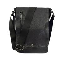 Borsello Uomo Tracolla Vera Pelle Nero Postina Bag