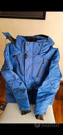 Giacca a vento uomo invernale blu navy taglia Medi
