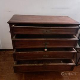 Cassettiera in Noce del 900