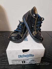 Scarpe Falcotto blu lucido, invernali, taglia 21. 