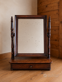 Specchiera da toeletta basculante in legno