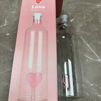 Bottiglia vetro borosilicato per San Valentino