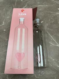 Bottiglia vetro borosilicato per San Valentino