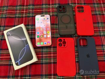 Apple iPhone 16 Pro Max 256Gb nero in garanzia