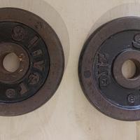 2 pizze in ghisa pesi 2 kg 