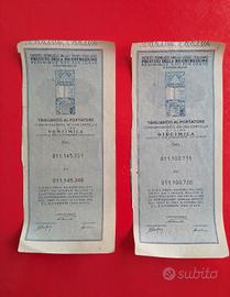 Tagliando al portatore 1946 Prestito ricostruzione