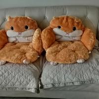 cuscino poltroncina a forma di criceto 