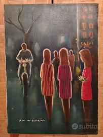 Fantuzzi Eliano, olio su tela 