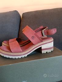 Sandali Timberland scatola tacco numero 40 pelle