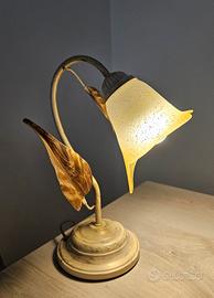 Lampada tavolo classica vetro Murano calla usata