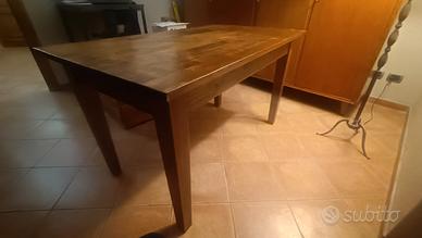 Tavolo rustico legno  cassetto 80x140 altezza 78