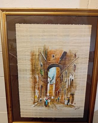Dipinto su papiro originale