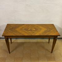 Tavolino basso da salotto in radica