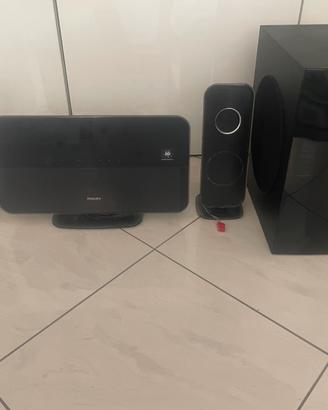 Sistema Home Theater Philips 2.1 con Subwoofer