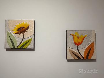 Quadri Artitalia 35x35 con soggetti floreali