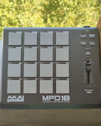 AKAI mpd18 MIDI controller
