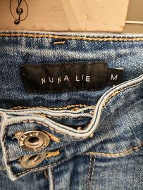 Jeans Nuna Lie con Stelle in Strass sulle Tasche