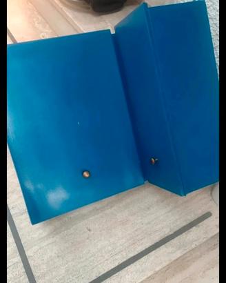 Armadietto Blu ad angolo