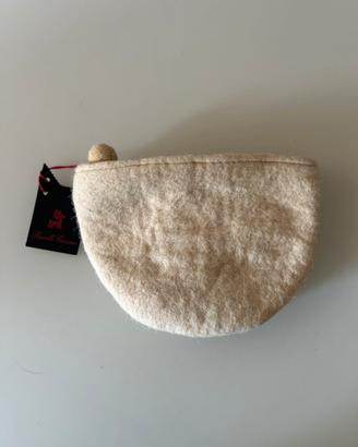Pochette in lana cotta