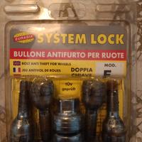 Bullone antifurto per ruote
