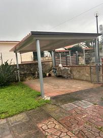 tettoia in ferro zincato e termocopertura