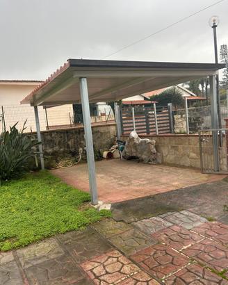 tettoia in ferro zincato e termocopertura