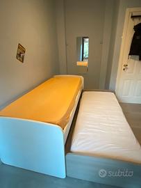 Doppio letto singolo scorrevole a scomparsa