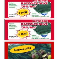 Reti per raccolta olive