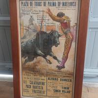 Quadro con poster pubblicitario 