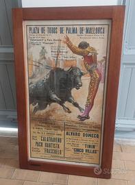 Quadro con poster pubblicitario 