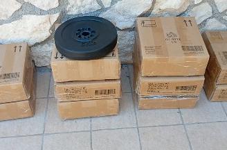 dischi palestra  con copertura in plastica 