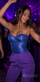 Top bustier sartoriale effetto push-up