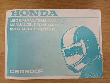 Manuale uso e manutenzione Honda CBR600F