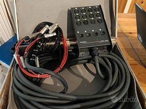 STAGE BOX 12 IN 24 OUT XLR, 25 Mt. CON VALIGETTA