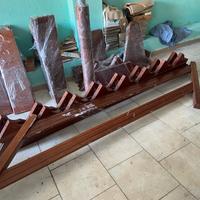 Scala in mogano massello 3,20 m.