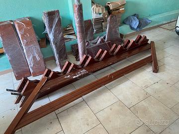 Scala in mogano massello 3,20 m.