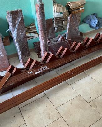 Scala in mogano massello 3,20 m.