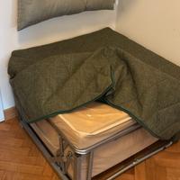 letto singolo pieghevole pouf